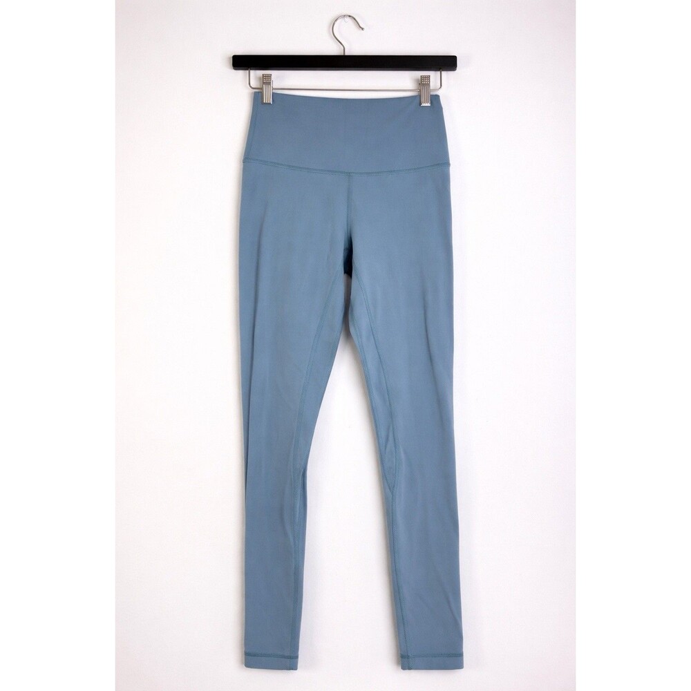 Lululemon Blue High Rise Leggings Size 4 Athletic Yoga Pants Stretch